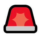 Police Car Light Emoji, Microsoft style
