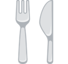Fork and Knife Emoji, Facebook style