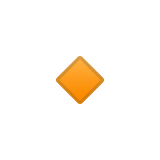 Small Orange Diamond Emoji, Google style
