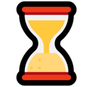 Hourglass Done Emoji, Microsoft style