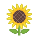 Sunflower Emoji, Google style