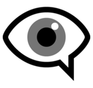 Eye in Speech Bubble Emoji, Microsoft style
