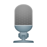 Studio Microphone Emoji, Google style