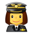 Woman Pilot Emoji, Samsung style