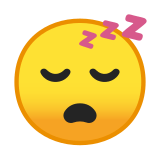Sleeping Face Emoji, Google style