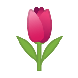 Tulip Emoji, Google style
