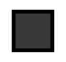 Black Large Square Emoji, Microsoft style