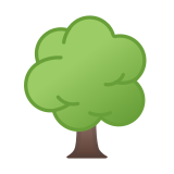 Deciduous Tree Emoji, Google style