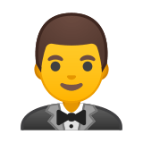 Man in Tuxedo Emoji, Google style