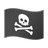 Pirate Flag Emoji, Google style