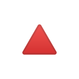 Red Triangle Pointed Up Emoji, Google style