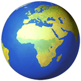 Globe Showing Europe-Africa Emoji, Apple style
