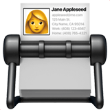 Card Index Emoji, Apple style