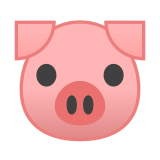 Pig Face Emoji, Google style