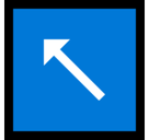 Up-Left Arrow Emoji, Microsoft style