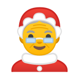 Mrs. Claus Emoji, Google style