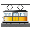 Tram Car Emoji, Samsung style