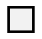 White Large Square Emoji, Microsoft style