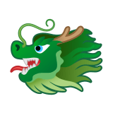 Dragon Face Emoji, Google style
