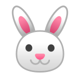 Rabbit Face Emoji, Google style