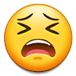Tired Face Emoji, Samsung style