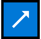 Up-Right Arrow Emoji, Microsoft style