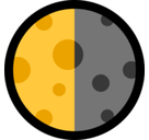 Last Quarter Moon Emoji, Microsoft style
