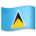 Flag: St. Lucia Emoji, LG style