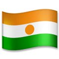 Flag: Niger Emoji, LG style