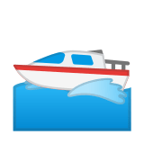 Motor Boat Emoji, Google style