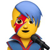 Man Singer Emoji, Apple style