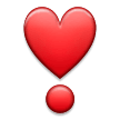 Heavy Heart Exclamation Emoji, Samsung style
