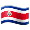 Flag: Costa Rica Emoji, Samsung style