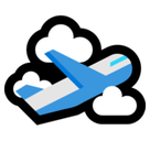 Airplane Departure Emoji, Microsoft style