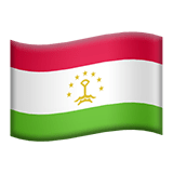 Flag: Tajikistan Emoji, Apple style