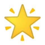 Glowing Star Emoji, Google style