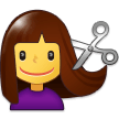 Woman Getting Haircut Emoji, Samsung style