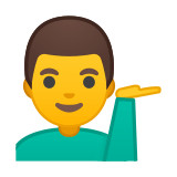 Man Tipping Hand Emoji, Google style