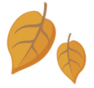 Fallen Leaf Emoji, Facebook style