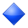 Large Blue Diamond Emoji, Samsung style