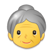 Old Woman Emoji, Samsung style
