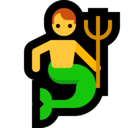 Merman Emoji, Microsoft style