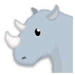 Rhinoceros Emoji, Samsung style