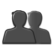 Busts in Silhouette Emoji, Samsung style