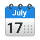 Spiral Calendar Emoji, Google style