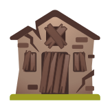 Derelict House Emoji, Google style