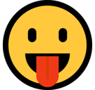 Tongue Sticking Out Emoji, Microsoft style