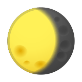 Waning Gibbous Moon Emoji, Google style