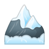 Snow-Capped Mountain Emoji, Google style