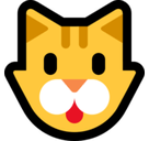 Cat Face Emoji, Microsoft style